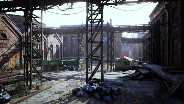 old brewery brick factory buildings