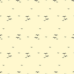egret seamless pattern
