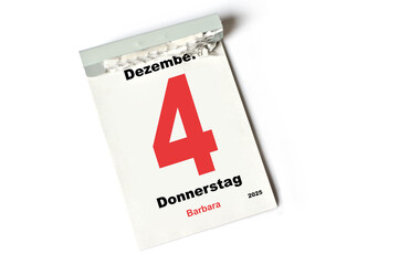  4. Dezember 2025 Barbara