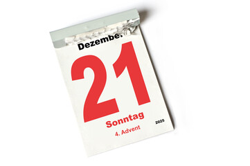  21. Dezember 2025 Vierter Advent