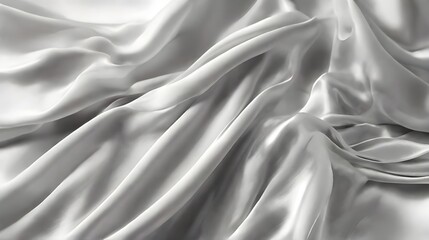 Obraz premium Fabric background luxury cloth smooth white silk satin material texture 