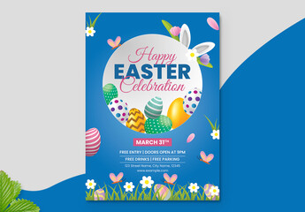 Easter Egg Hunt Celebration Flyer