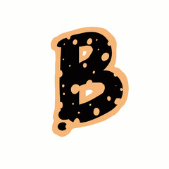 the letter B is unique and interesting