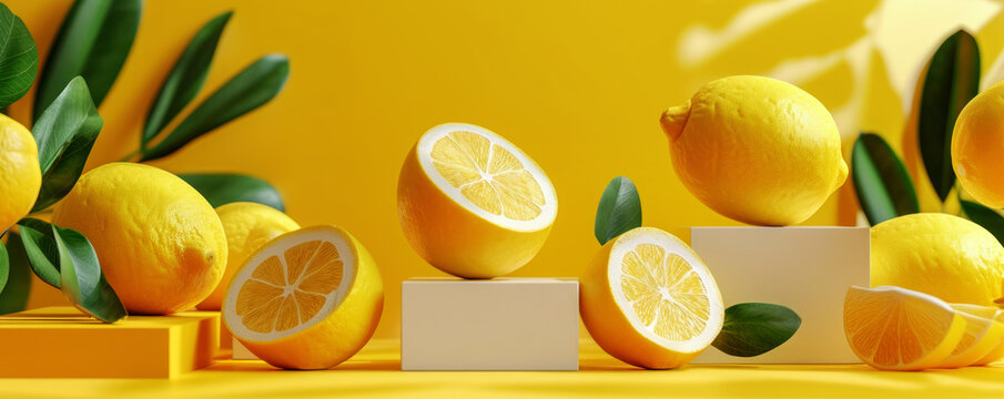 Lemon background banner
