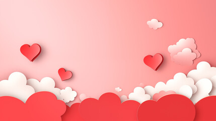 Valentines day blank background paper