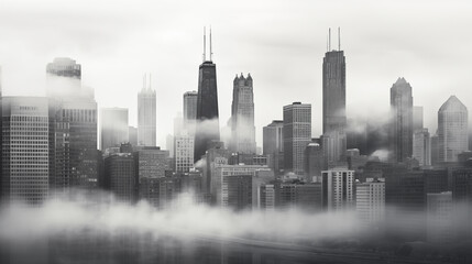 Obraz premium A city urban landscape