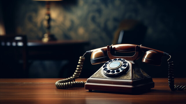 Telefono antico con cornetta