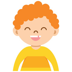 Cute kids face vector