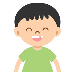 Cute kids face vector