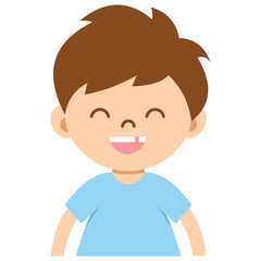 Obraz premium Cute kids face vector