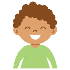 Cute kids face vector