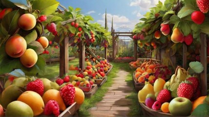 apples and pears in the market