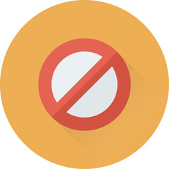 Blocked Vector Icon 