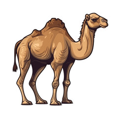 isolated camel cartoon illustration