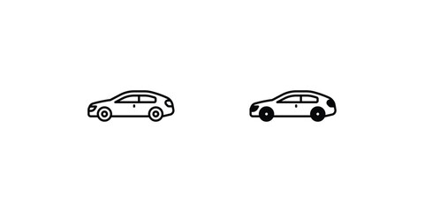car icons vector stock illustration.
