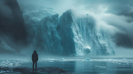 Cold and majestic iceberg - obrazy, fototapety, plakaty