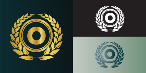 Luxury letter logo with gradient