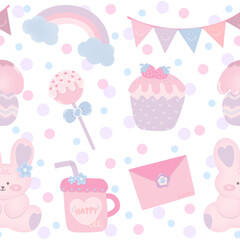 Pattern, Seamless Pattern, Wallpaper, Background, Pink, Sweet 