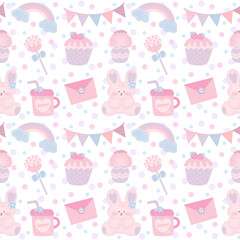 Pattern, Seamless Pattern, Wallpaper, Background, Pink, Sweet 