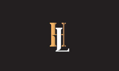 HL, LH , L , H , Abstract Letters Logo Monogram	