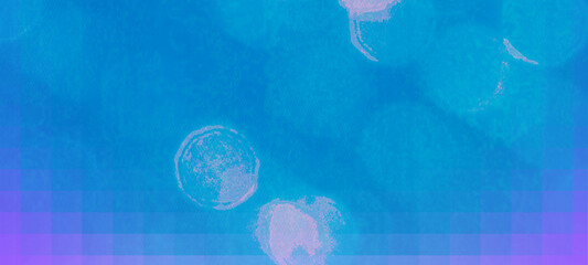 Blue widescreen bokeh background. Simple design backdrop for banners, posters, and various design works