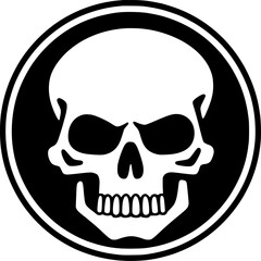 Skull | Black and White Vector illustration