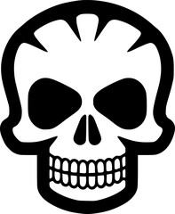 Skull - High Quality Vector Logo - Vector illustration ideal for T-shirt graphic