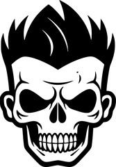 Skull - High Quality Vector Logo - Vector illustration ideal for T-shirt graphic