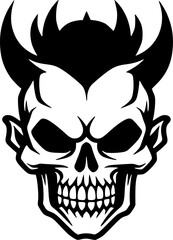 Fototapeta premium Skull - High Quality Vector Logo - Vector illustration ideal for T-shirt graphic