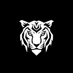 Obraz premium Tiger - Minimalist and Flat Logo - Vector illustration