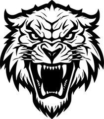 Tiger - High Quality Vector Logo - Vector illustration ideal for T-shirt graphic