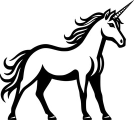 Unicorn - High Quality Vector Logo - Vector illustration ideal for T-shirt graphic