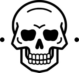 Skeleton | Black and White Vector illustration