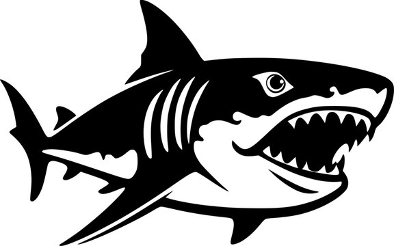 recommend clip art: Shark - High Quality Vector Logo - Vector illustration ideal for T-shirt graphic