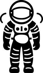 Astronaut | Black and White Vector illustration