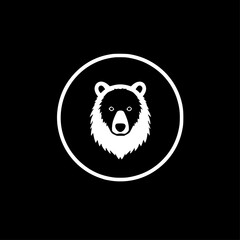 Bear | Black and White Vector illustration