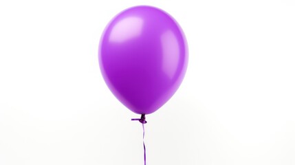 purple balloon isolated on white background