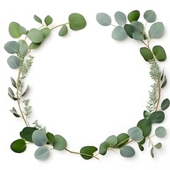 laurel wreath with leaves