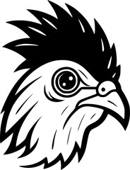 Chicken | Minimalist and Simple Silhouette - Vector illustration