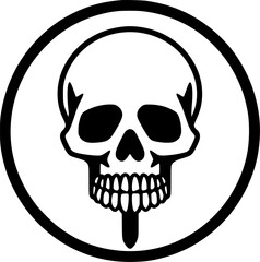 Death | Black and White Vector illustration