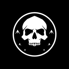 Death - Black and White Isolated Icon - Vector illustration