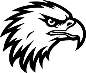 Eagle | Black and White Vector illustration