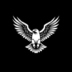 Eagle | Minimalist and Simple Silhouette - Vector illustration
