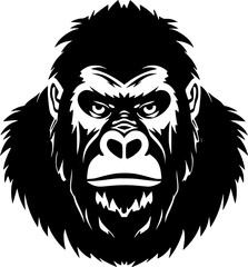 Gorilla | Minimalist and Simple Silhouette - Vector illustration