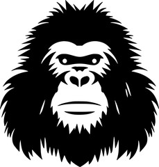 Gorilla - High Quality Vector Logo - Vector illustration ideal for T-shirt graphic