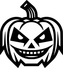 Halloween - Black and White Isolated Icon - Vector illustration