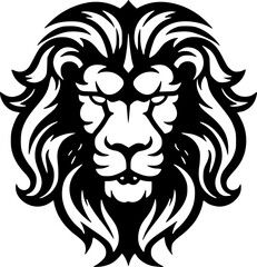 Lion | Minimalist and Simple Silhouette - Vector illustration