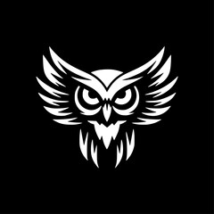 Obraz premium Owl | Minimalist and Simple Silhouette - Vector illustration
