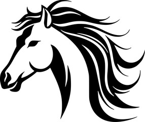 Horse - High Quality Vector Logo - Vector illustration ideal for T-shirt graphic