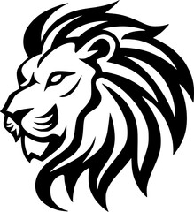 Lion | Minimalist and Simple Silhouette - Vector illustration